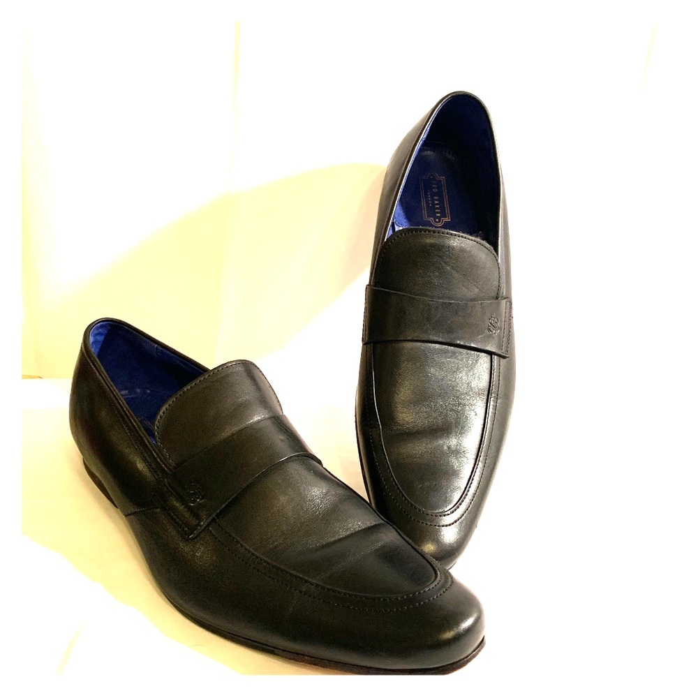Ted Baker London Black Leather Slip-on shoes 13
